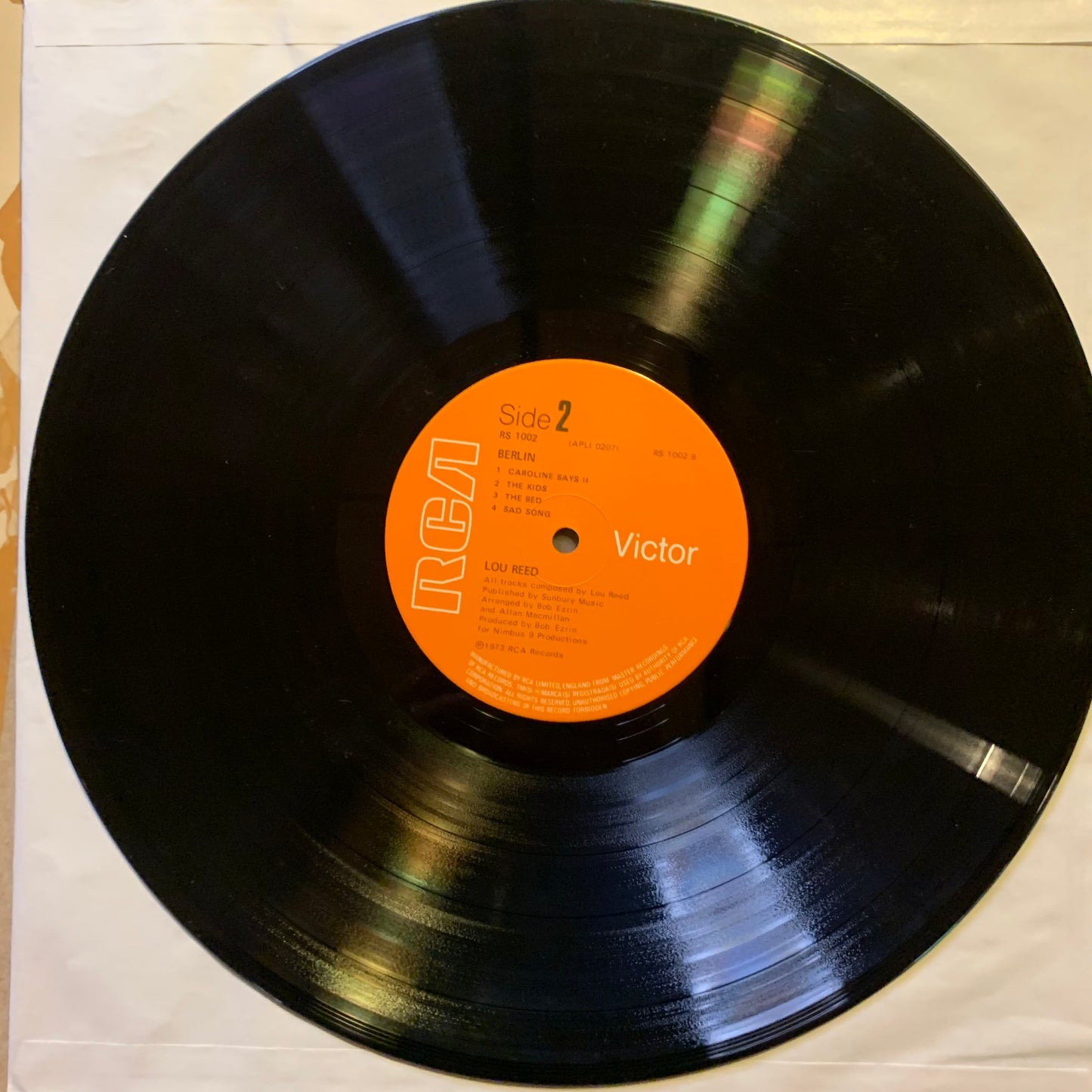 LOU REED - BERLIN...RE UK...VG+/VG+