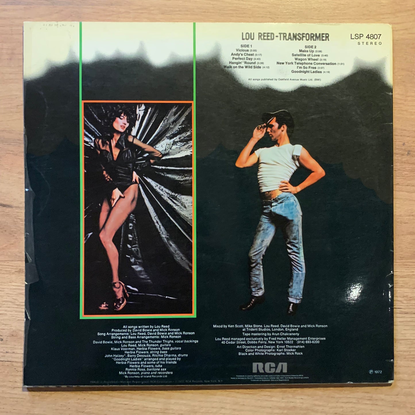 LOU REED - TRANSFORMER...OG GER 1972...VG/VG+