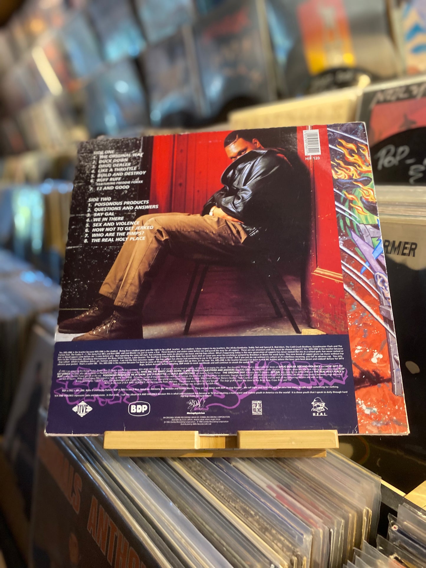 BOOGIE DOWN PRODUCTIONS – SEX AND VIOLENCE /LP (OG UK 1992)