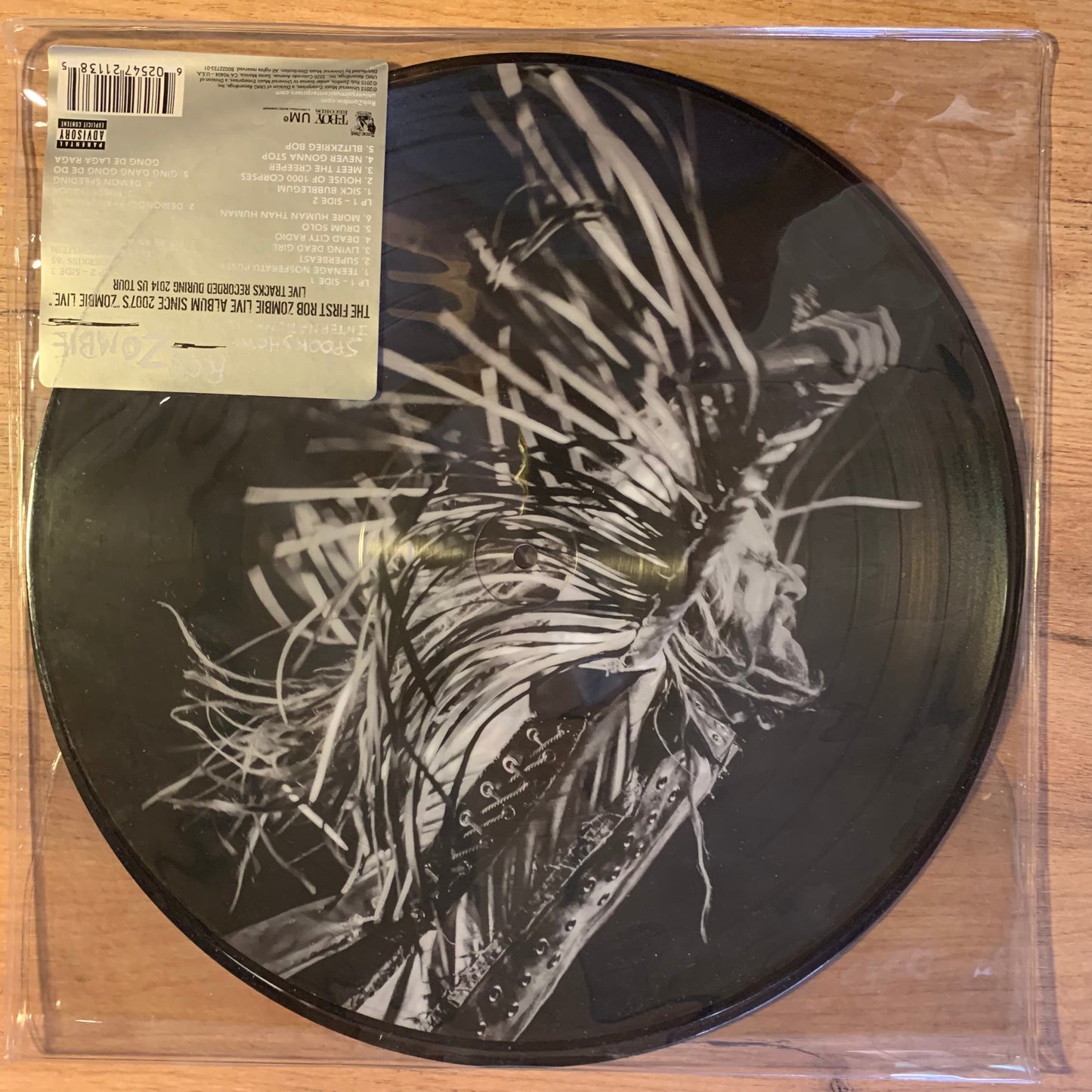 ROB ZOMBIE - SPOOKSHOW INTERNATIONAL LIVE...OG UK 2015...PICTURE DISC...NM/NM
