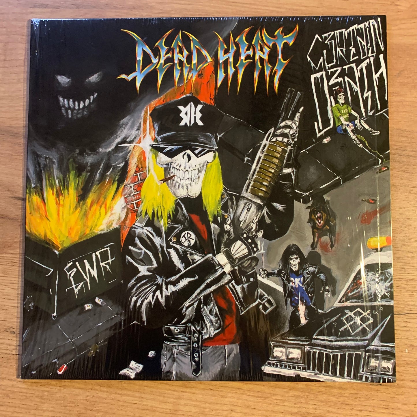 DEAD HEAT / CERTAIN DEATH - SPLIT...OG US 2019.. SPLATTER BLEU...EX/NM