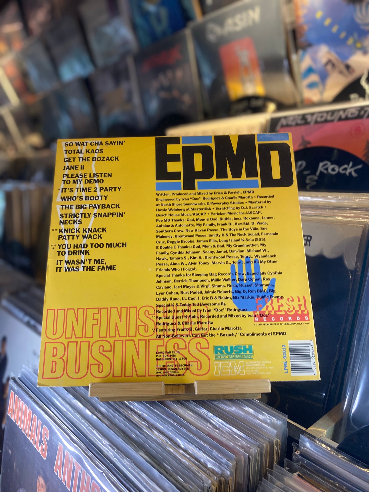 EPMD – UNFINISHED BUSINESS /LP (OG US 1989 )