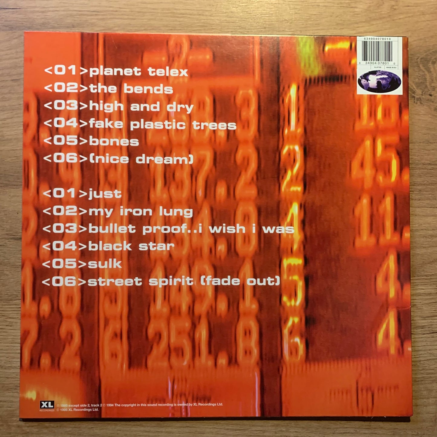 RADIOHEAD - THE BENDS...RE EU...EX/NM