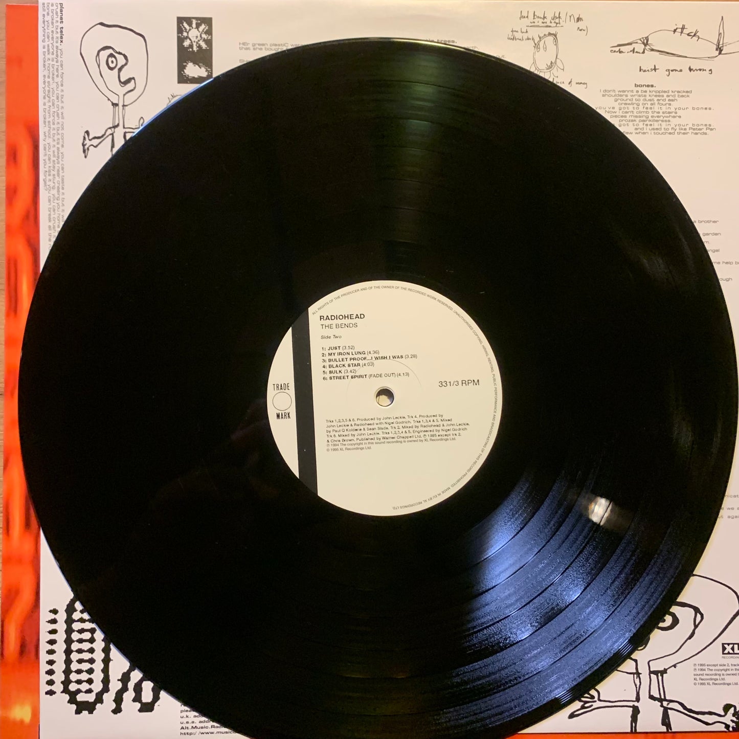 RADIOHEAD - THE BENDS...RE EU...EX/NM