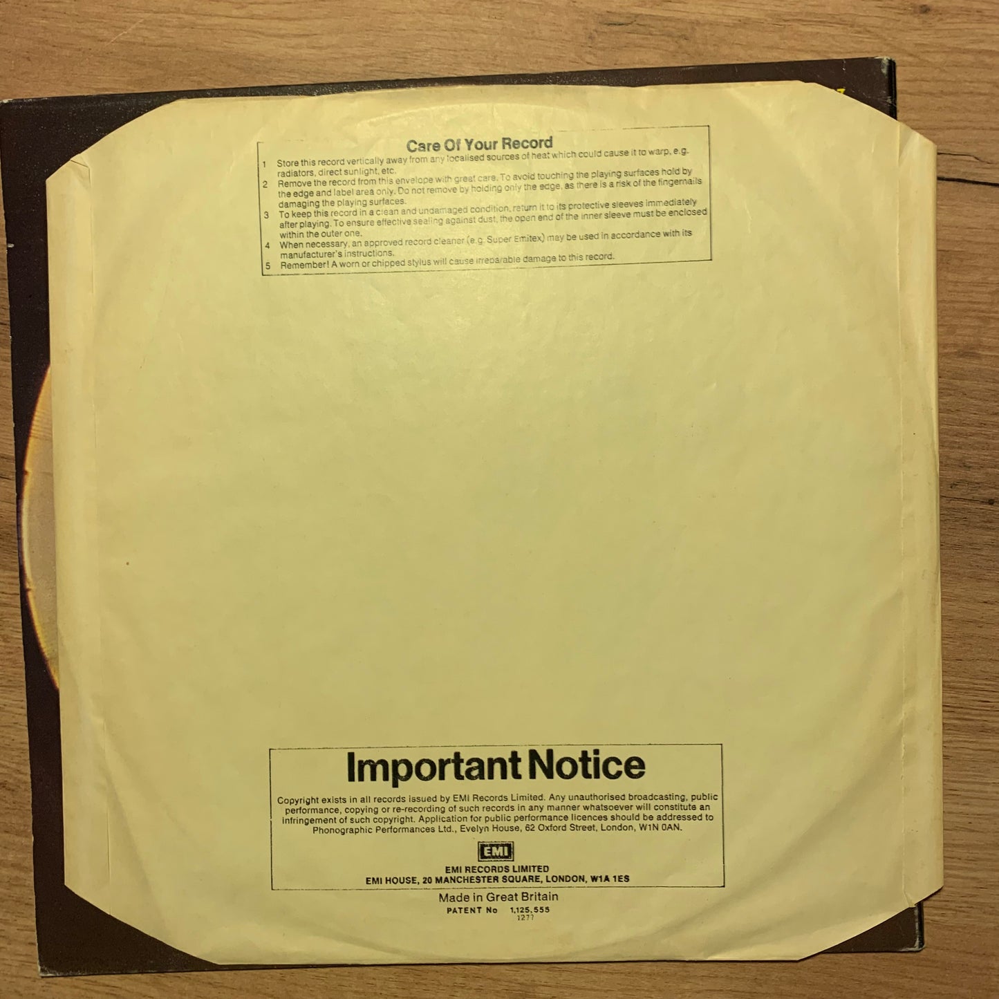 THE ELECTRIC LIGHT ORCHESTRA - The Electric Light Orchestra...RE UK...VG++/VG+