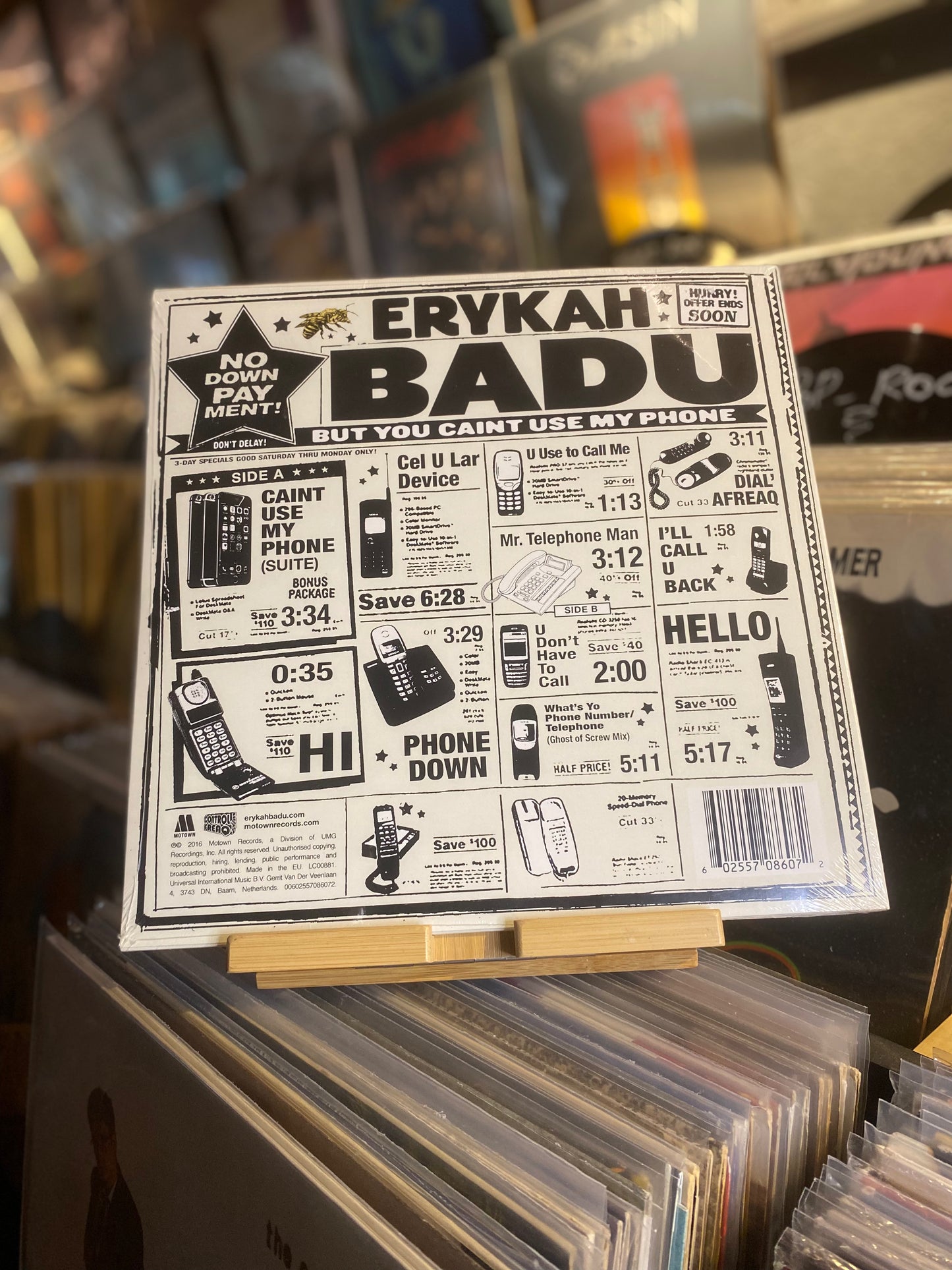 ERYKAH BADU - BUT YOU CAINT USE MY PHONE / LP, Mixtape, VINYL COLOR CLEAR (EU 2016)