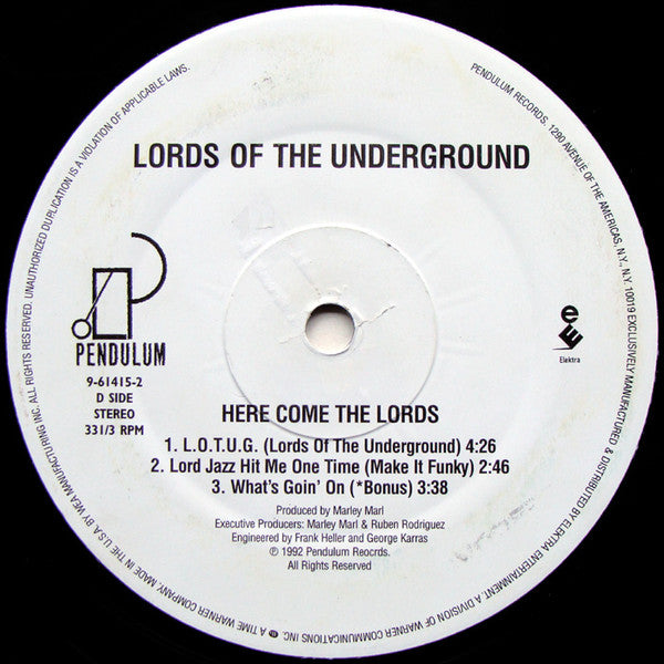 LORDS OF THE UNDERGROUND – HERE COME THE LORDS...UNO UK 2004...VG+/EX