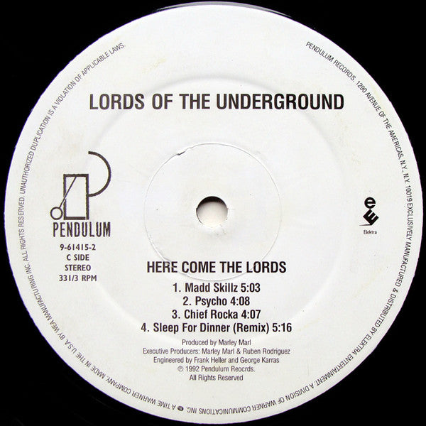 LORDS OF THE UNDERGROUND – HERE COME THE LORDS...UNO UK 2004...VG+/EX