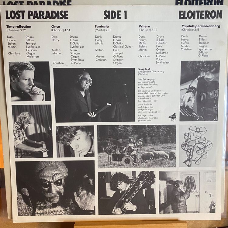 ELOITERON - LOST PARADISE...OG SUI 1981...VG/VG