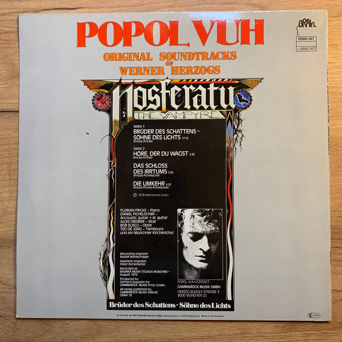 POPOL VUH - NOSFERATU...OG GER 1978...EX/VG+