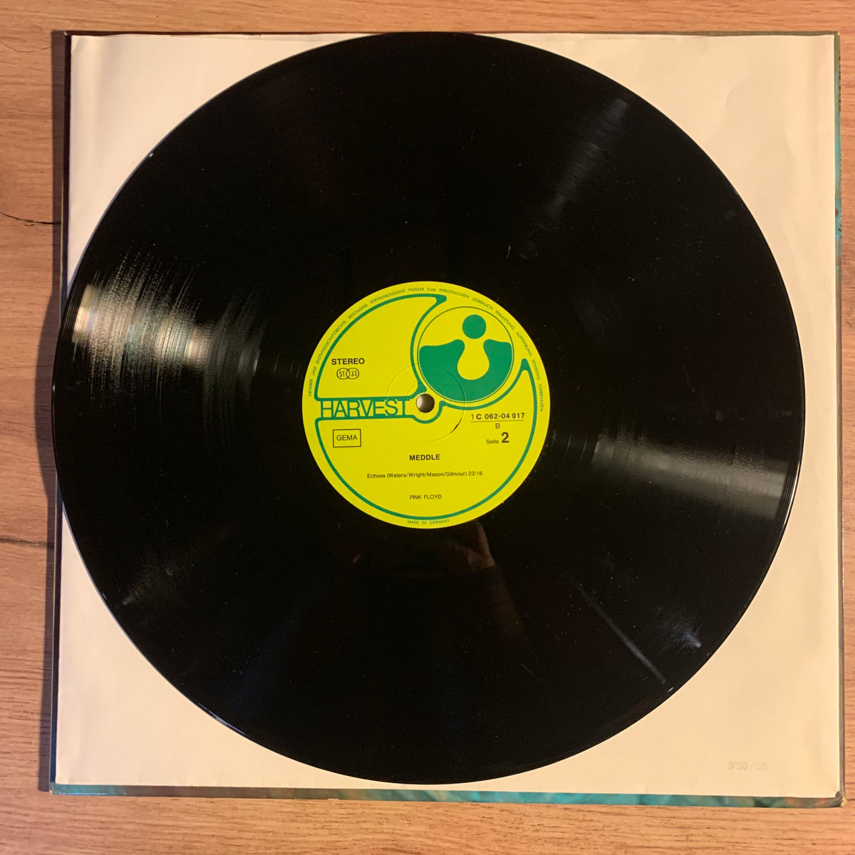 Pink Floyd - Meddle, disque Harvest allemand