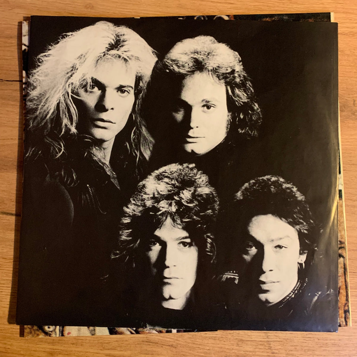 Van Halen Fair Warning - sous-pochette portraits