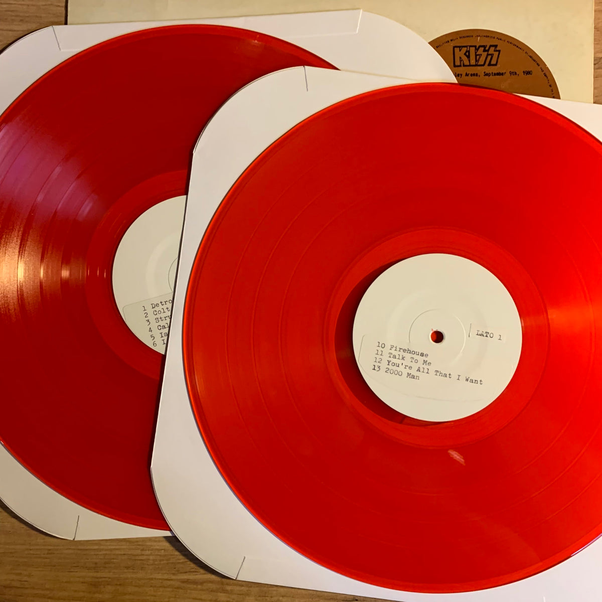 Kiss Talk to Me - deux vinyles rouges