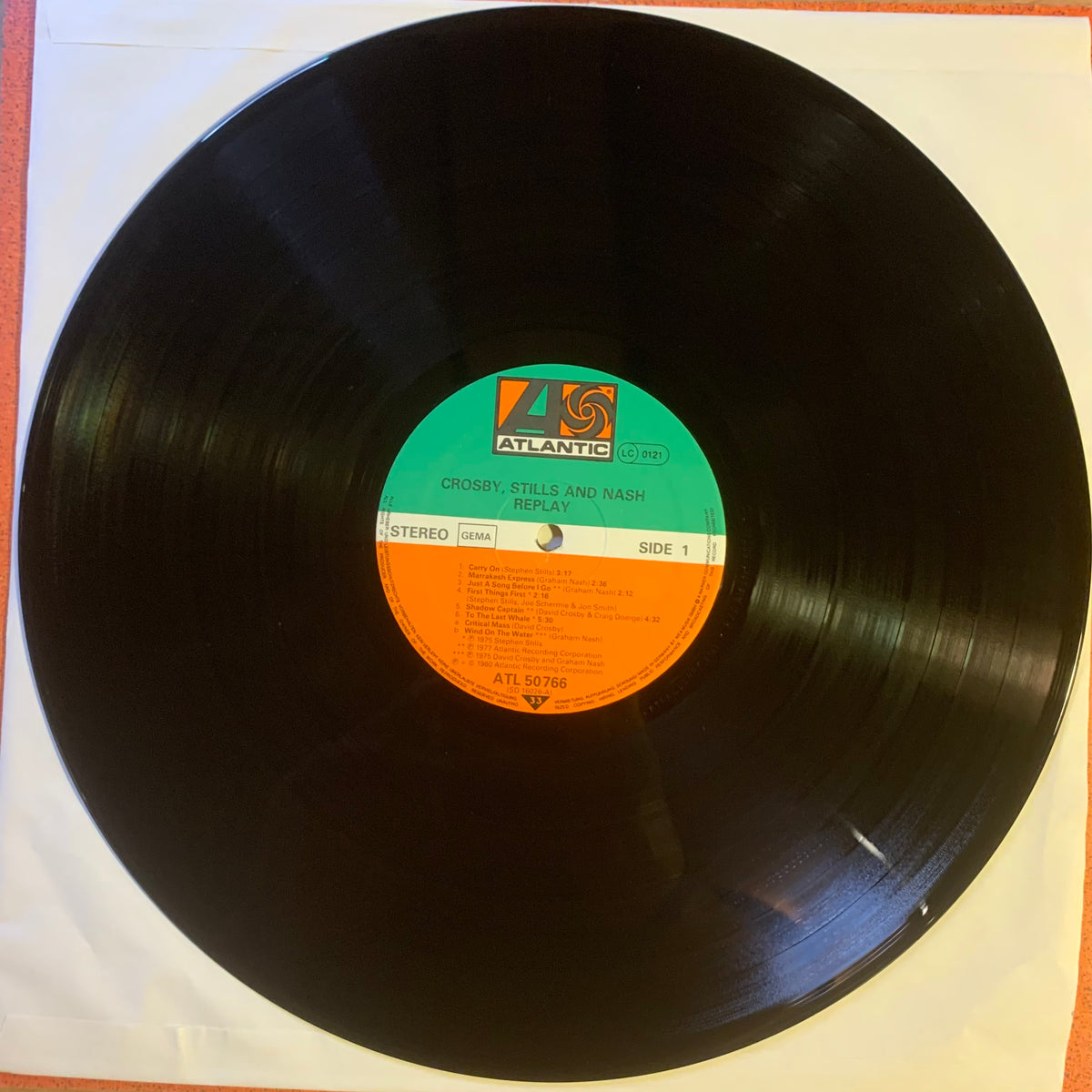 Replay disque et label Atlantic ATL 50 766