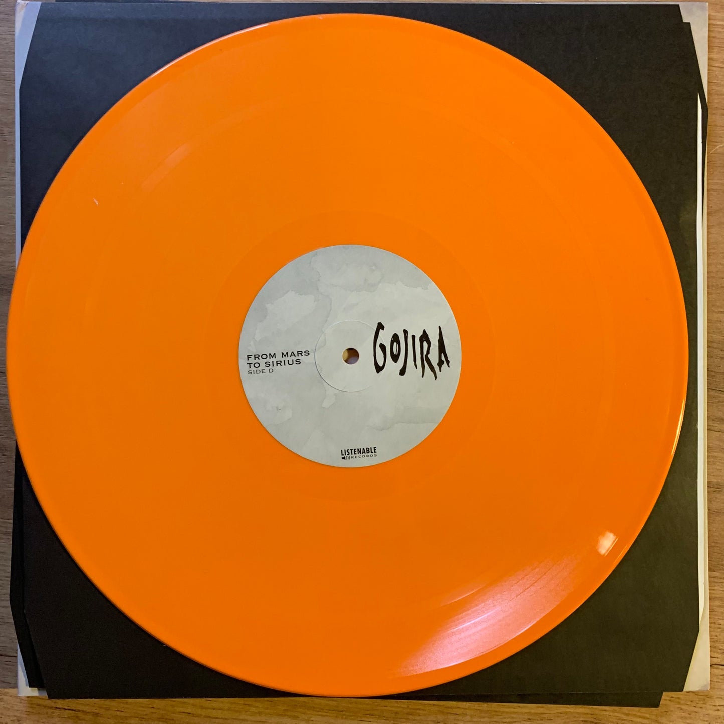 Disque vinyle orange Side D - Gojira From Mars to Sirius