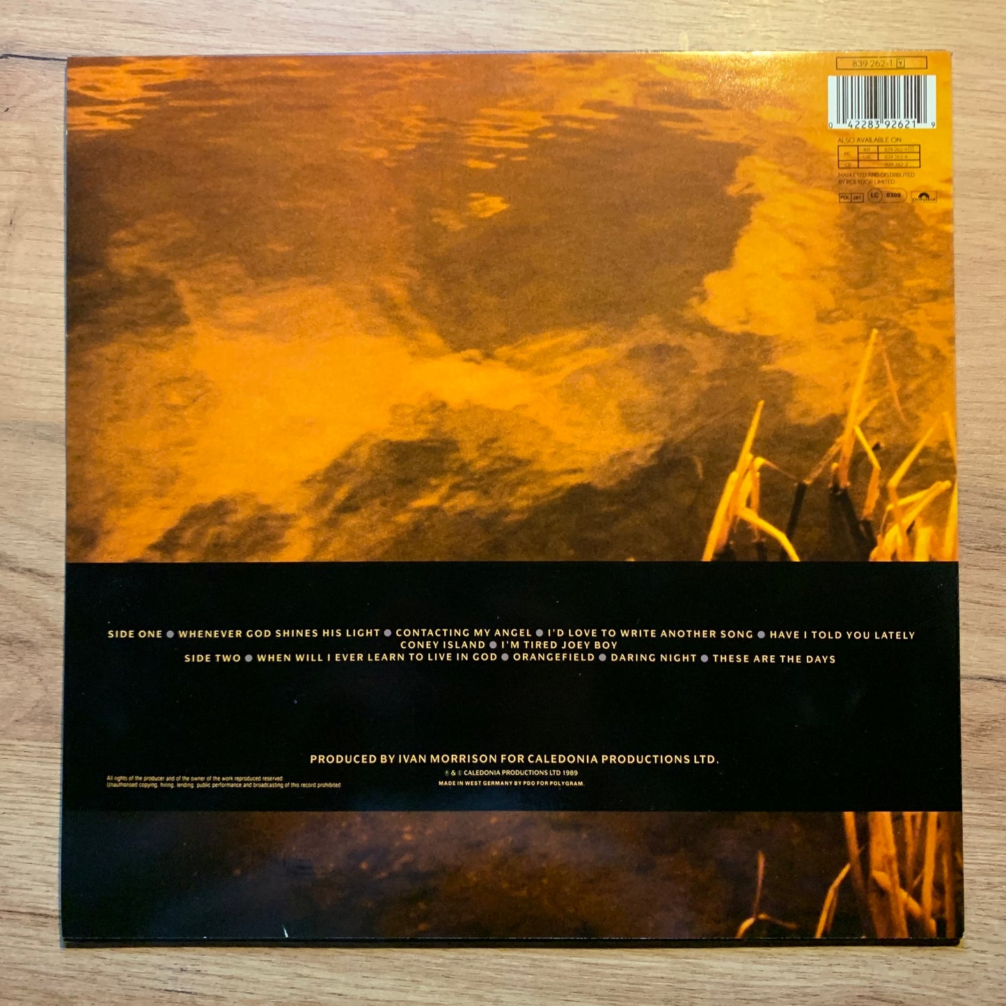 VAN MORRISON - AVALON SUNSET...OG EU 1989...EX/VG+