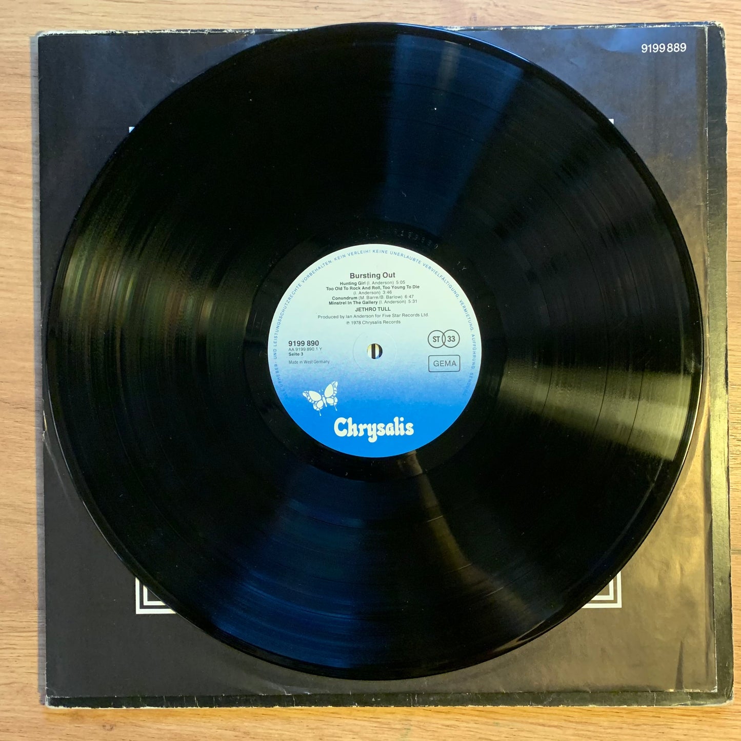 JETHRO TULL - BURSTING OUT...OG GER 1978...VG+/VG