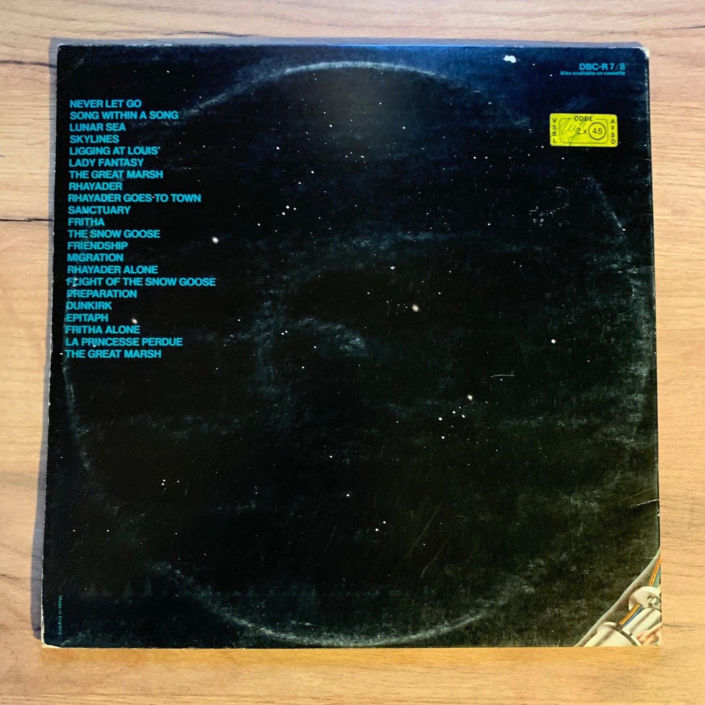 CAMEL - A LIVE RECORD...OG UK 1978... VG+/G