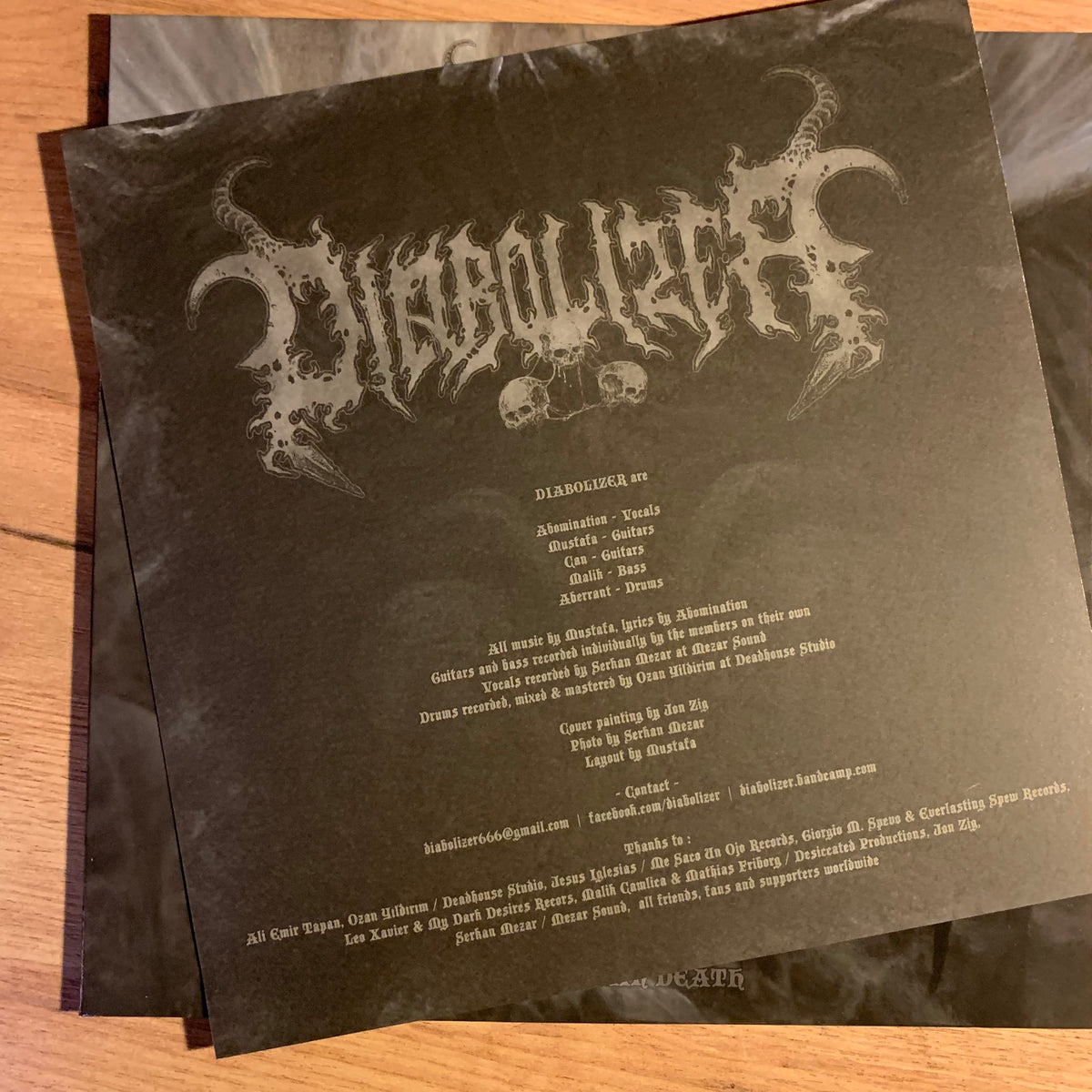 Pochette recto Diabolizer Khalkedonian Death