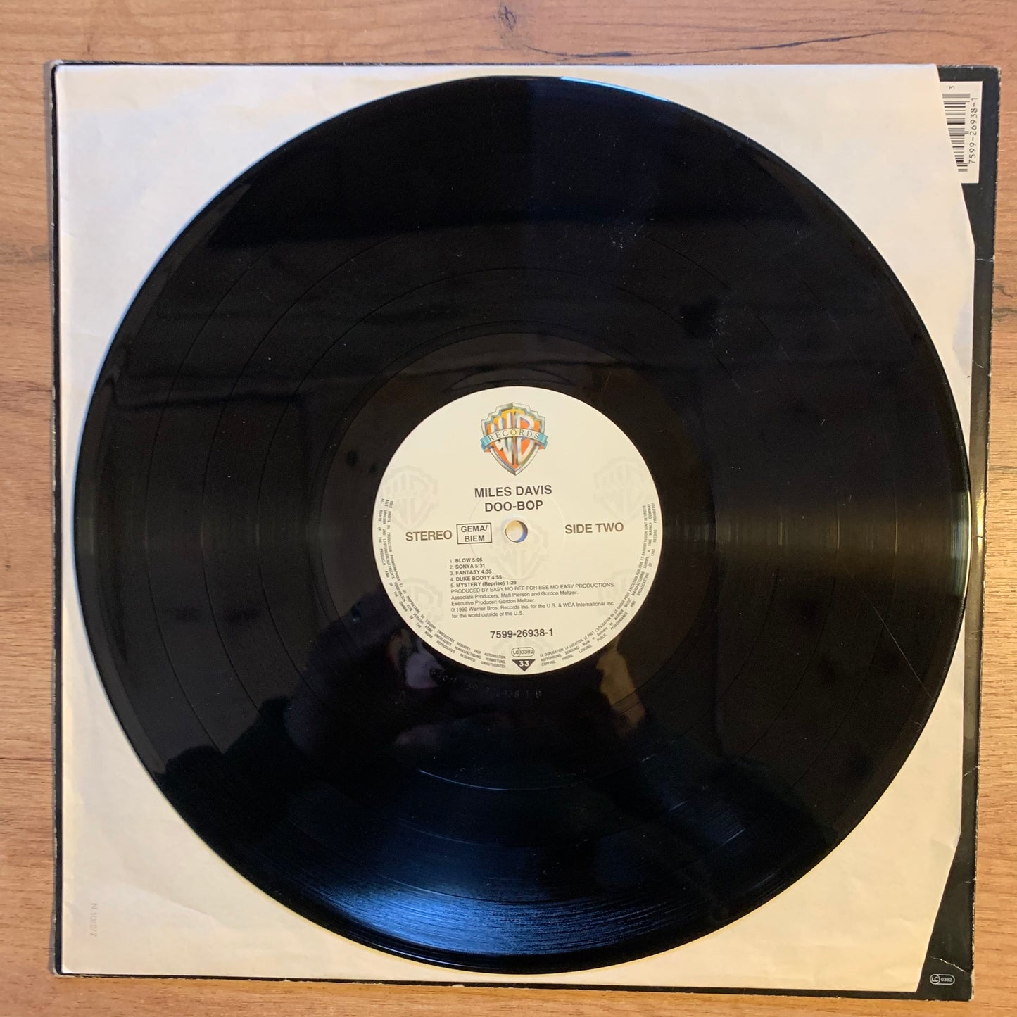 MILES DAVIS - DOO-BOP...OG EU 1992...VG+/VG+