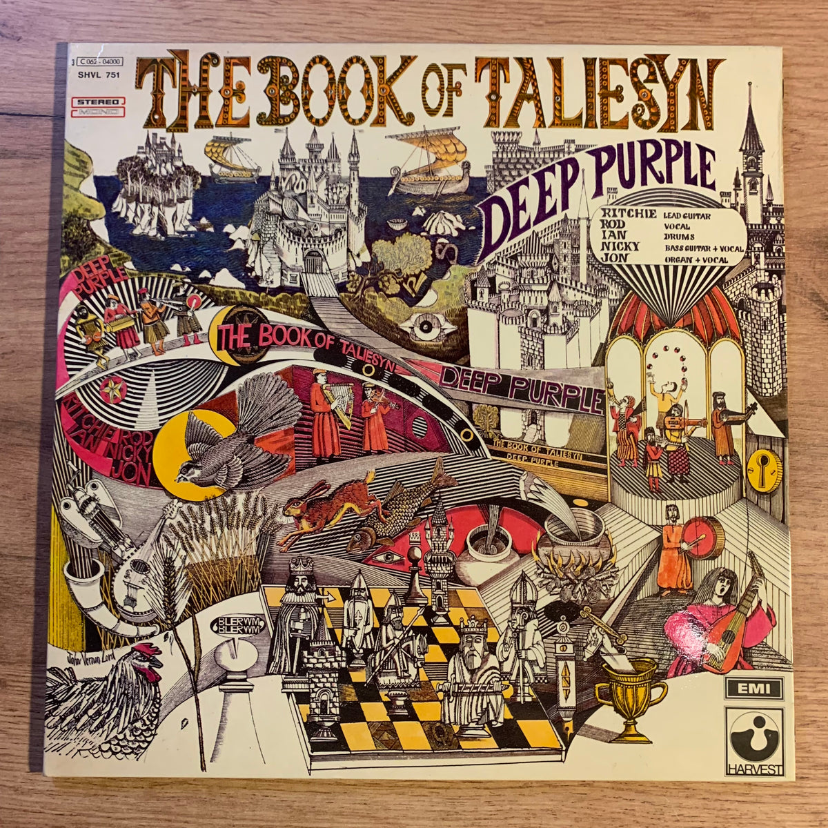 Deep Purple The Book of Taliesyn pochette verso