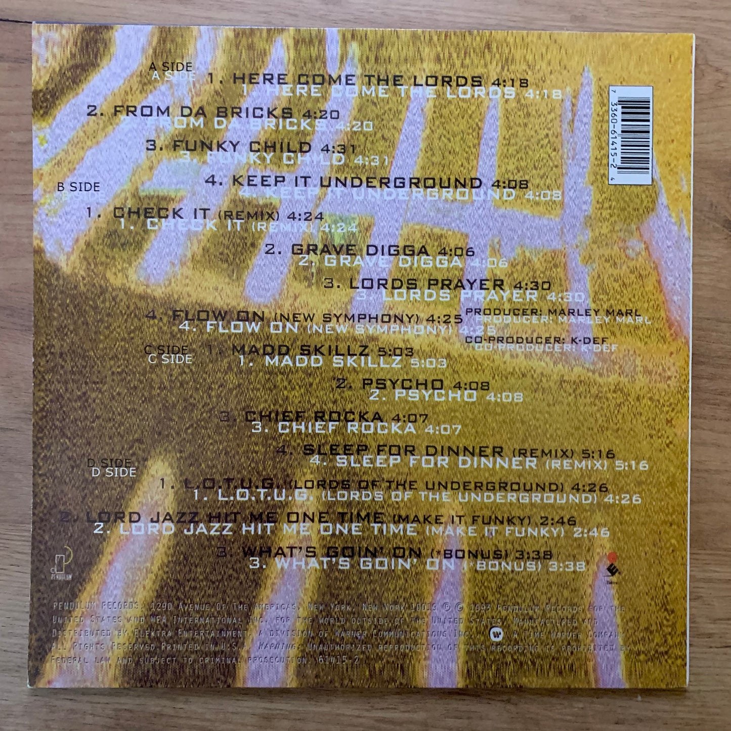 LORDS OF THE UNDERGROUND - HERE COME THE LORDS...UNO UK 2004...VG/EX