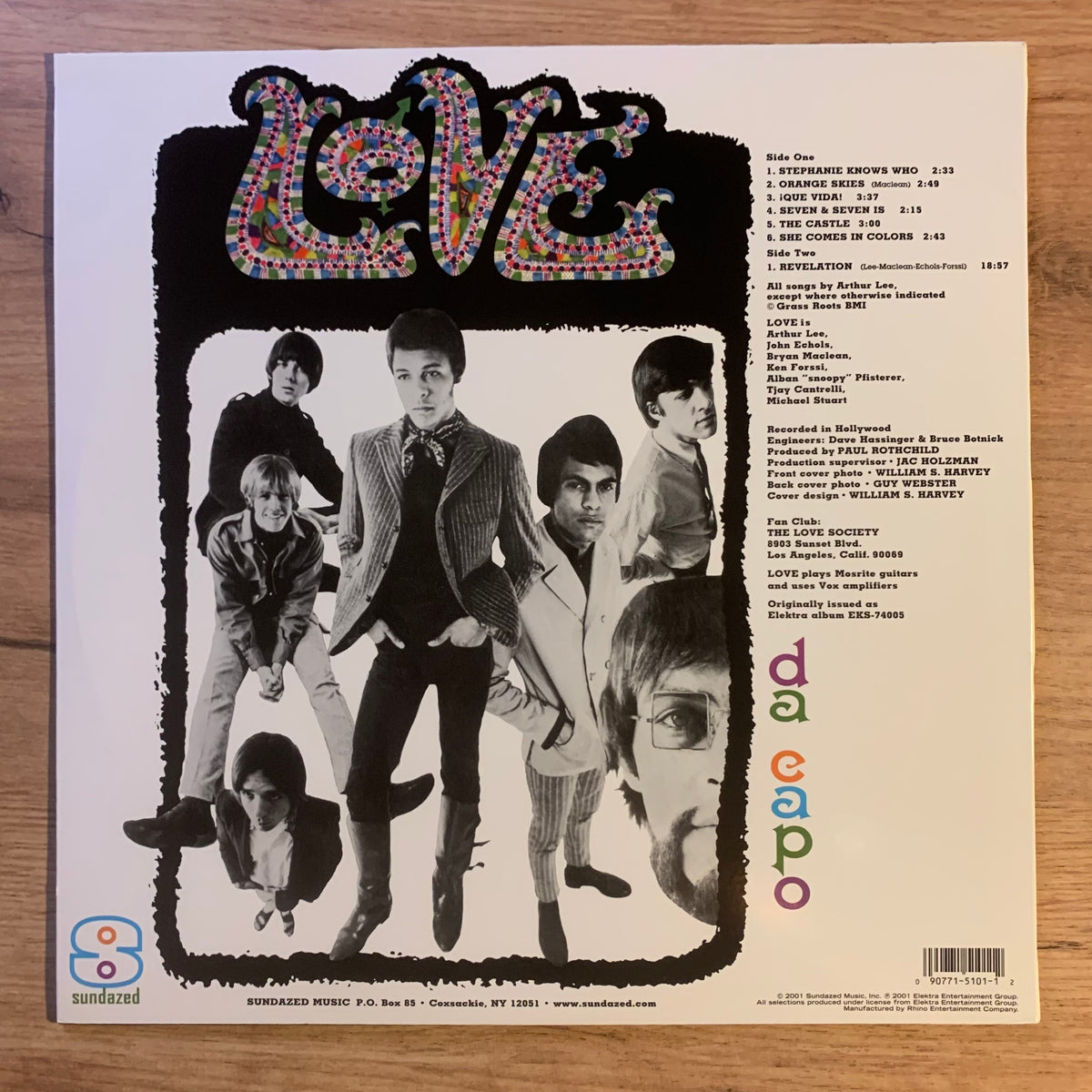 Love Da Capo disque Sundazed LP 5101