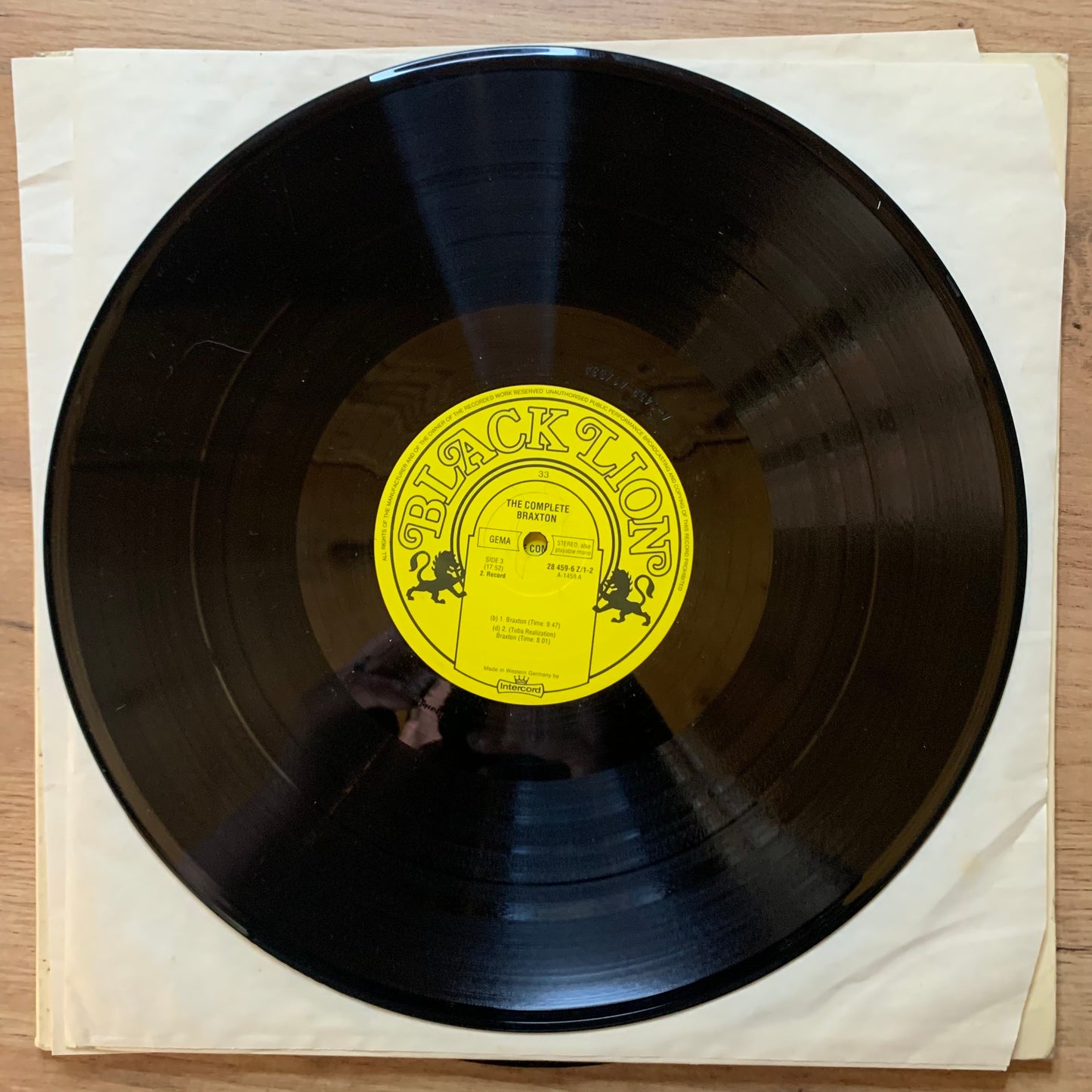 ANTHONY BRAXTON - THE COMPLETE BRAXTON...OG GER 1973...VG+/VG+