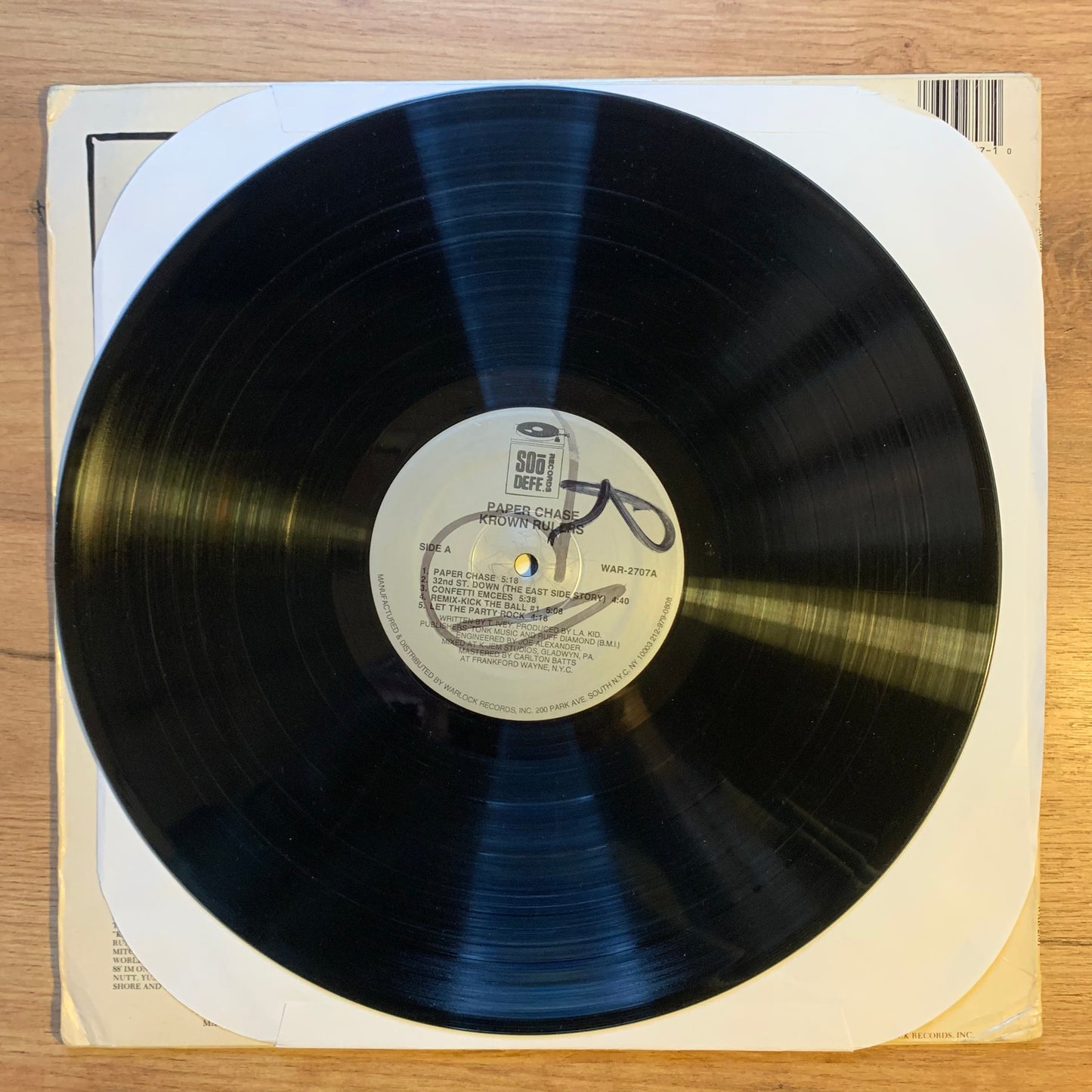 THE KROWN RULERS - PAPER CHASE...OG US 1988...VG/VG