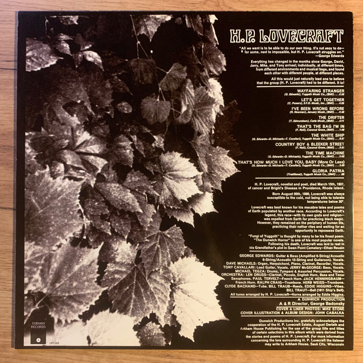 H.P. Lovecraft – disque