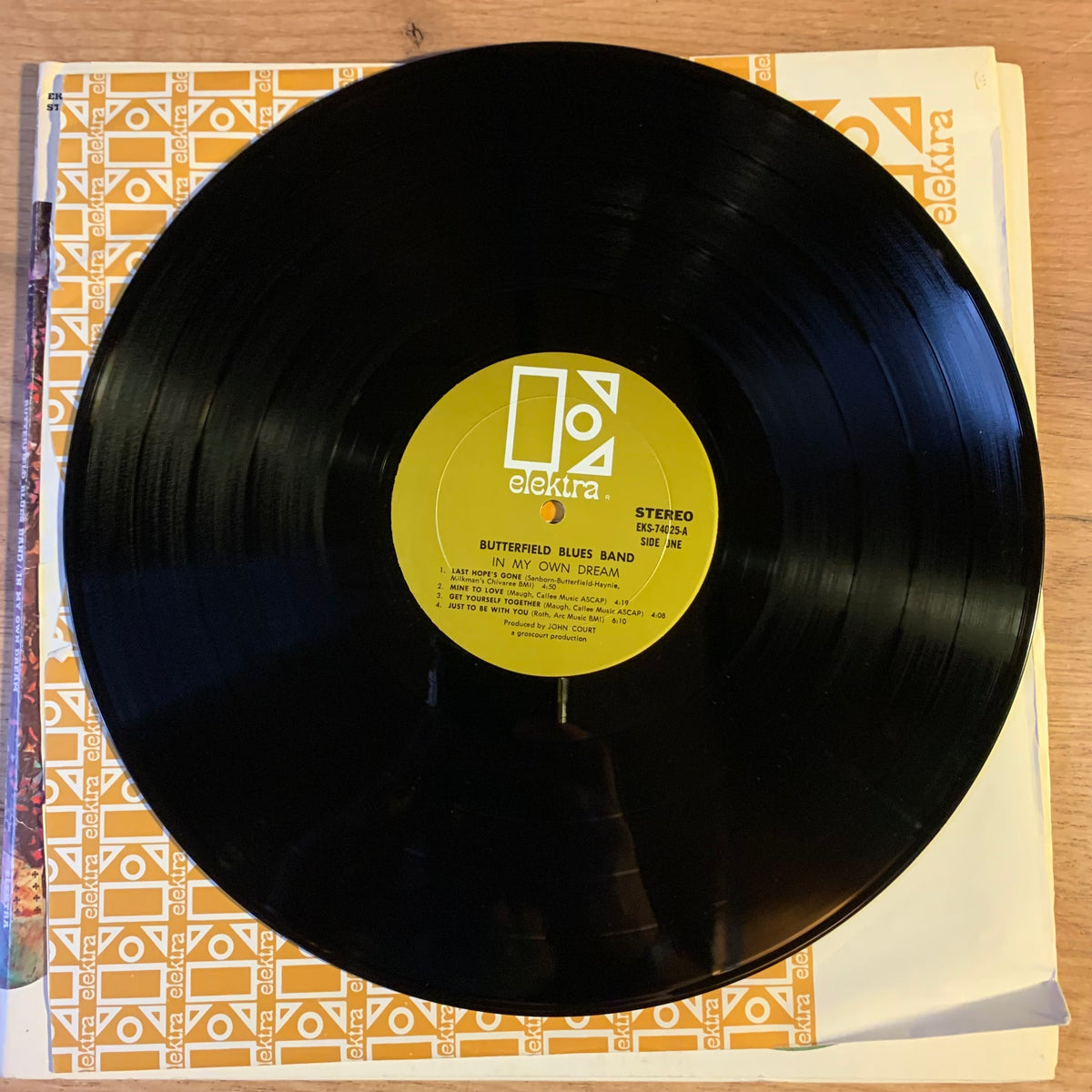 The Butterfield Blues Band disque Elektra et sous-pochette