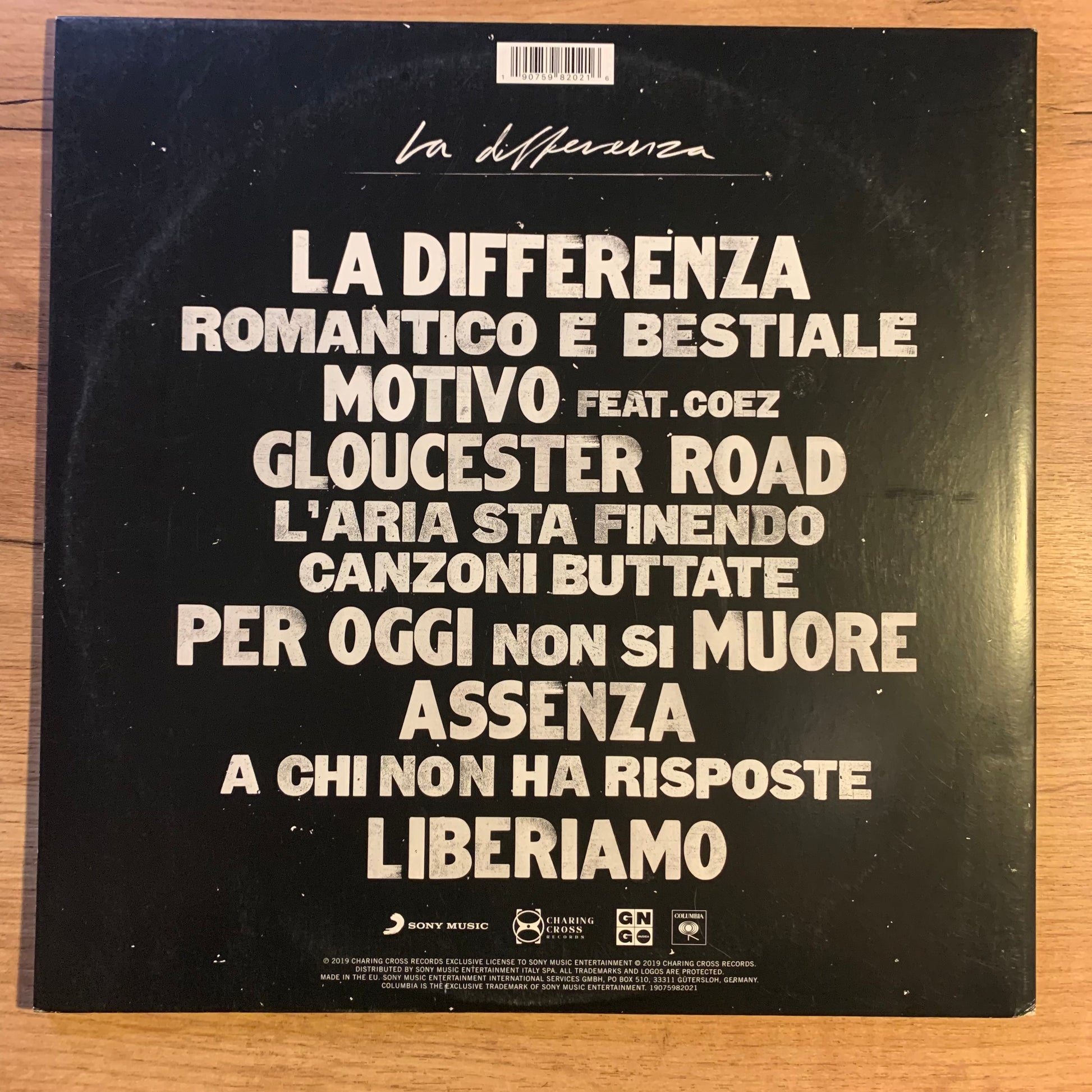 Gianna Nannini - La Differenza - Gatefold intérieur