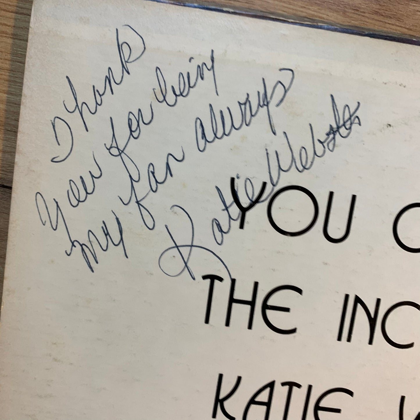 KATIE WEBSTER - YOU CAN DIG IT...OG US 1989...VG+/VG