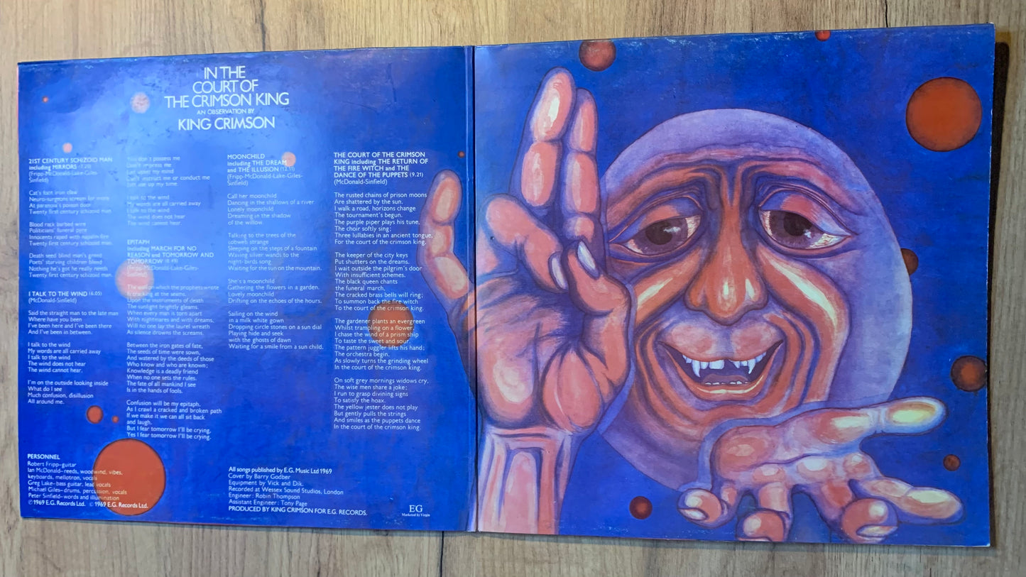 KING CRIMSON - IN THE COURT OF...RE UK 1987...VG+/EX