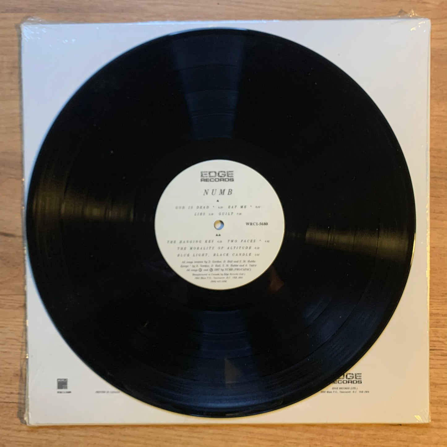 NUMB - NUMB...OG CAN 1987...EX/EX