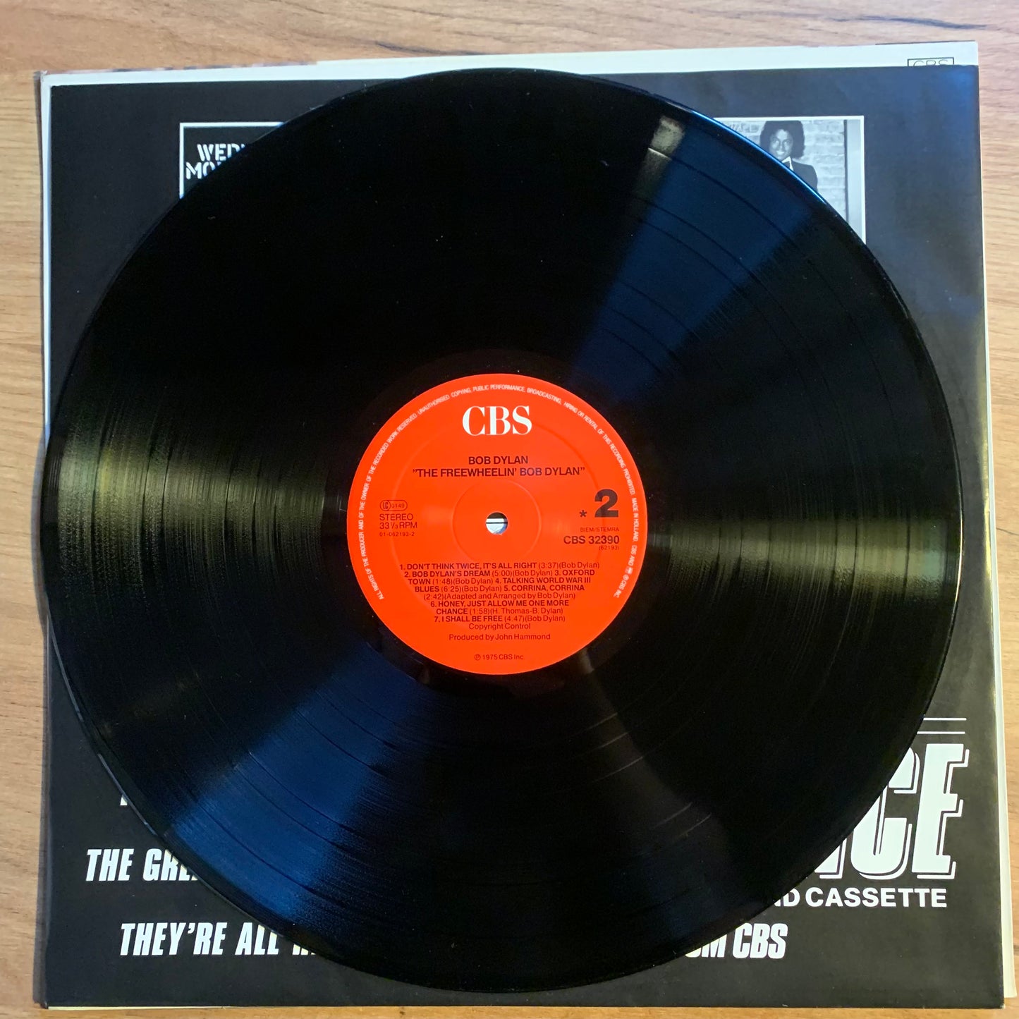 BOB DYLAN - THE FREEWHEELIN' BOB DYLAN...RE EU 1985...EX/EX