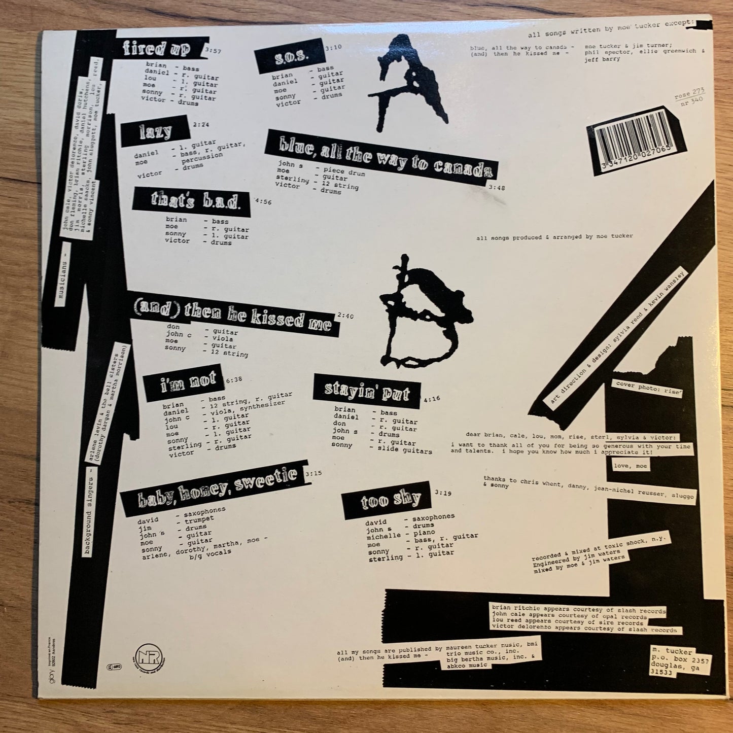 MOE TUCKER - I SPENT A WEEK THERE...OG FR 1991...VG/EX