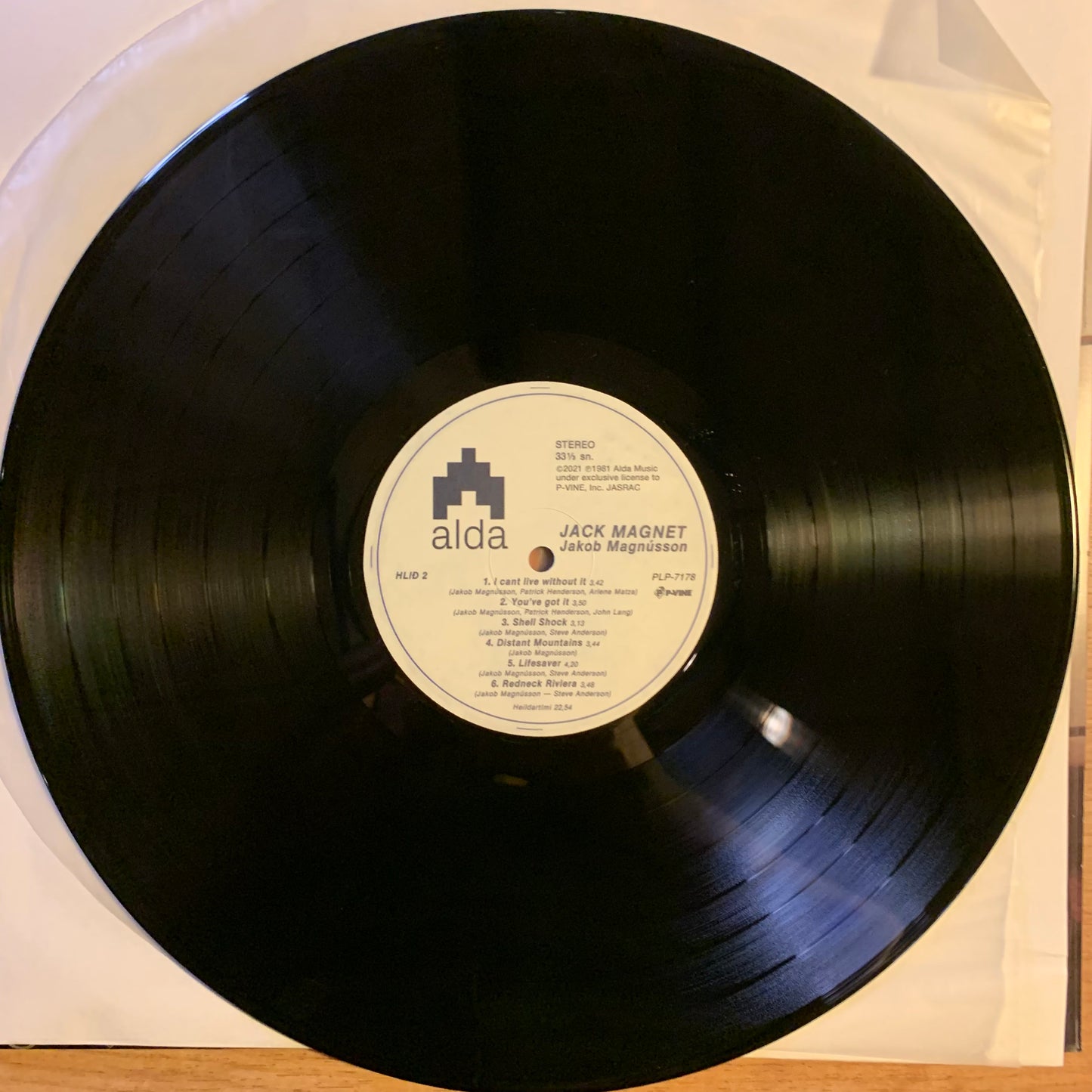 Jakob Magnusson - Jack Magnet - Disque face 2 (label Alda)