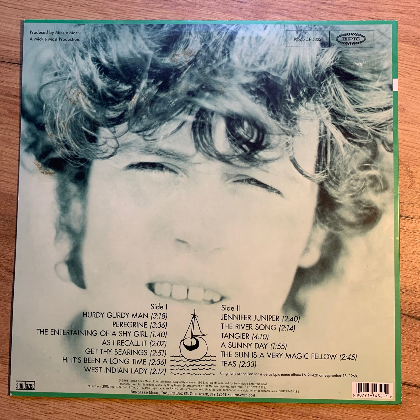 DONOVAN - HURDY GURDY MAN...RE US 2013...VG++/VG++