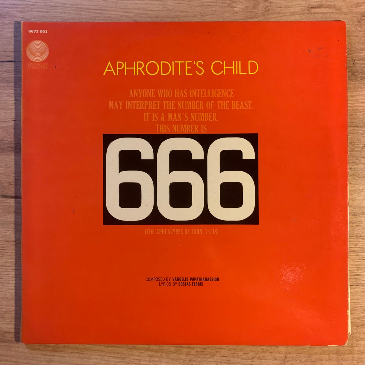 Aphrodite's Child 666 - pochette recto
