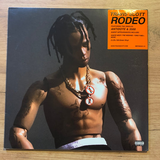 Travis Scott - Rodeo - Pochette recto avec sticker orange