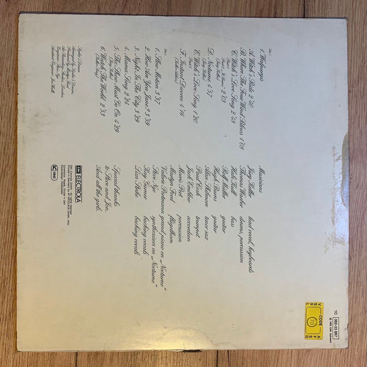 SOPHIE'S DREAM - SOPHIE'S DREAM...OG GER 1976...VG+/VG