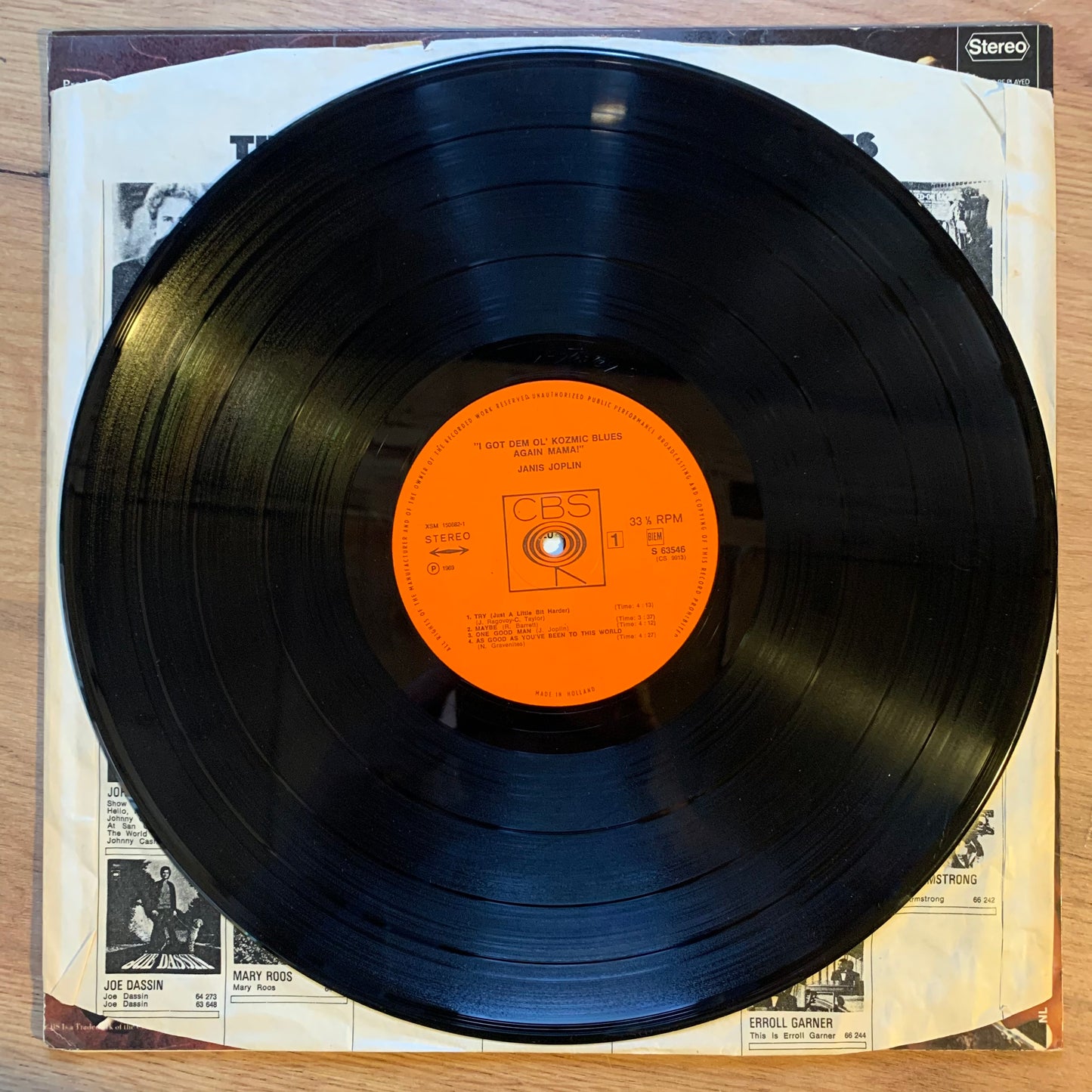 JANIS JOPLIN - I GOT DEM OL' KOZMIC BLUES AGAIN MAMA!...OG EU 1969...VG+/VG