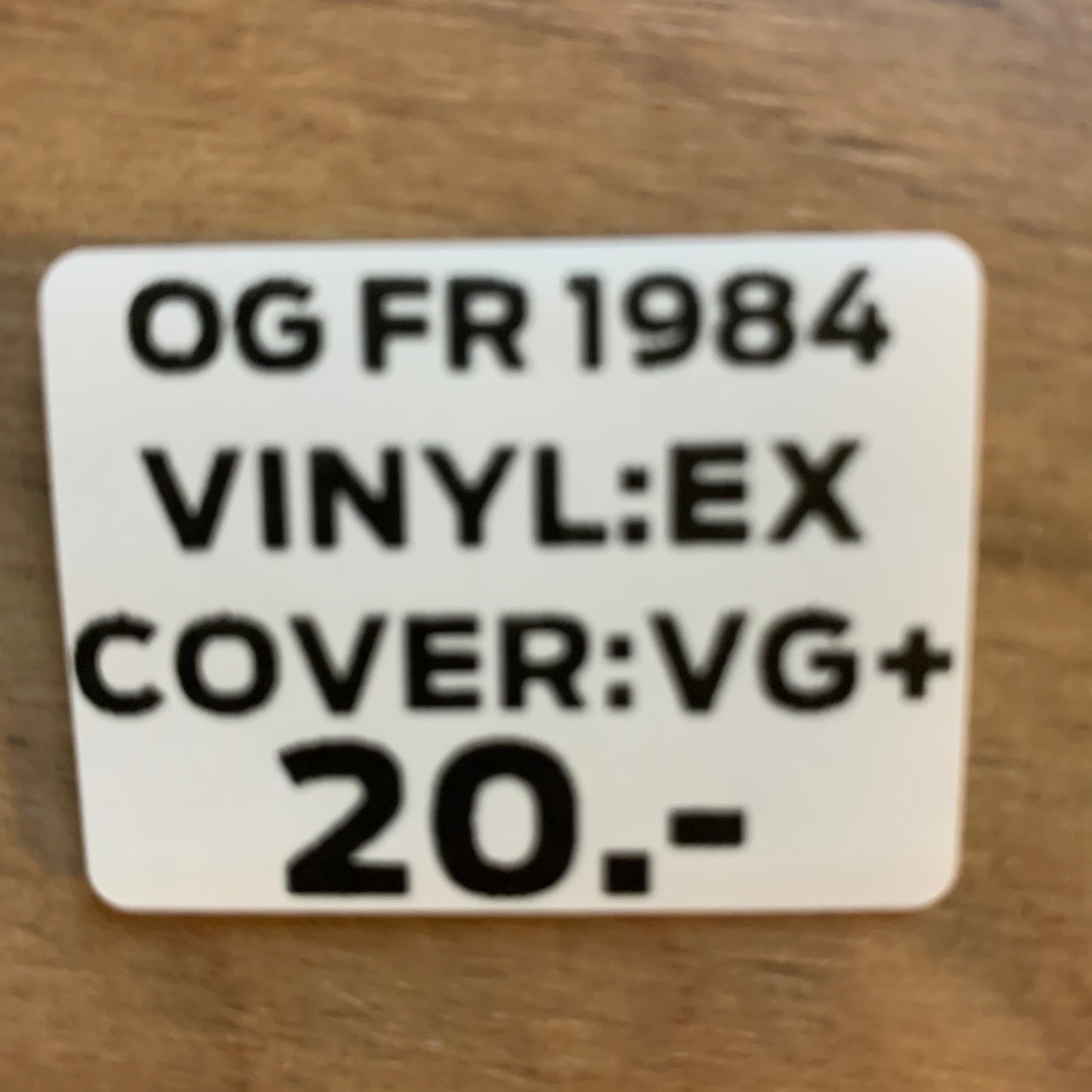 FAD GADGET - GAG...OG FR 1984...EX/VG+