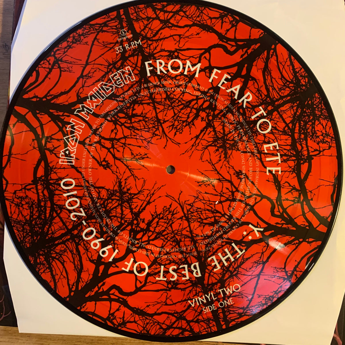 Picture disc vinyle deux face une