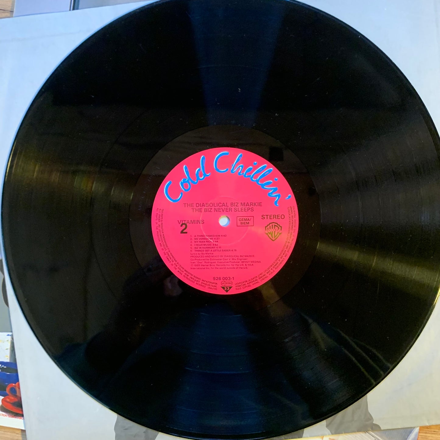 BIZ MARKIE - THE BIZ NEVER SLEEPS...OG EU 1989...VG+/VG+