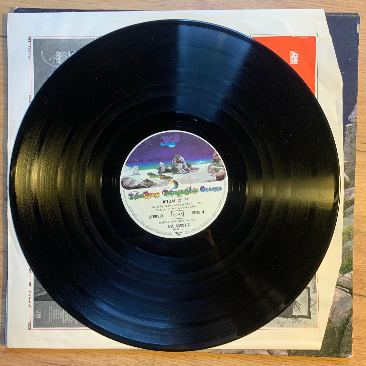 YES - TALES FROM TOPOGRAPHIC OCEANS...OG GER 1973...VG+/VG