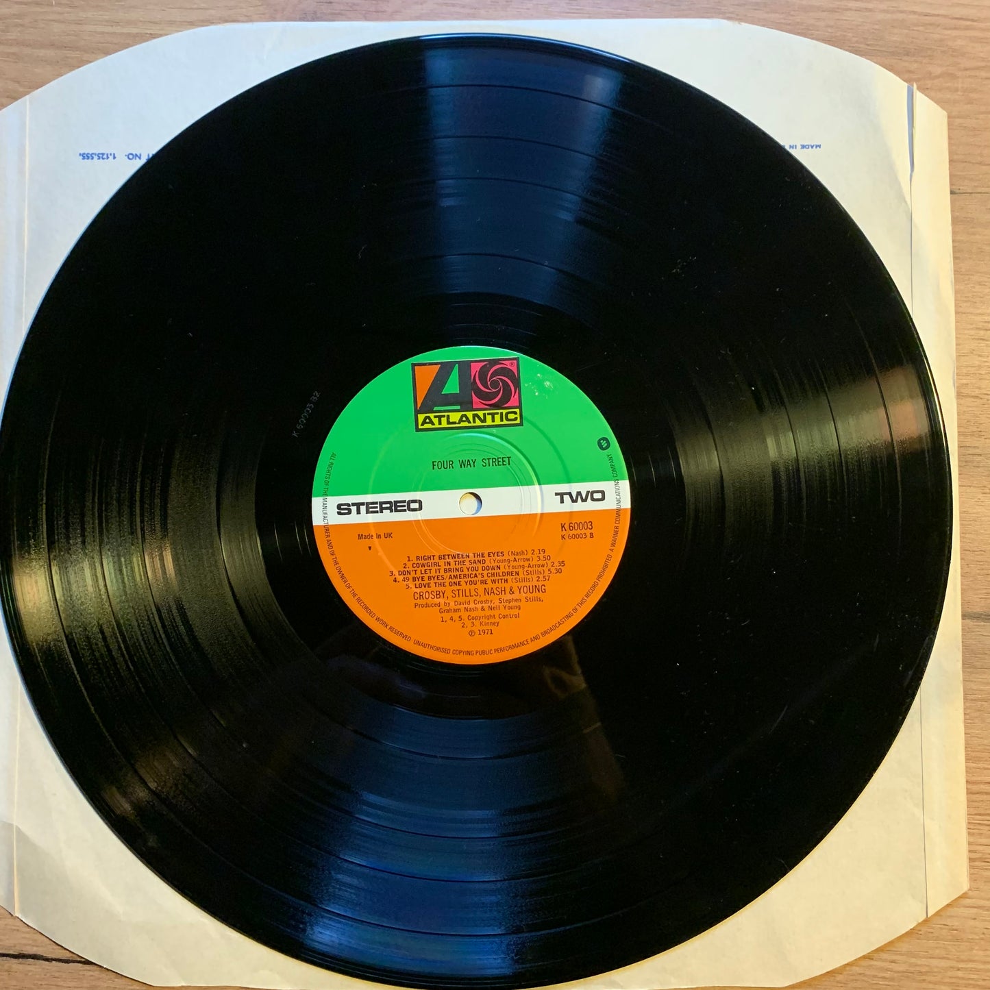 CROSBY, STILLS, NASH & YOUNG - FOUR WAY STREET...RE UK...VG++/VG