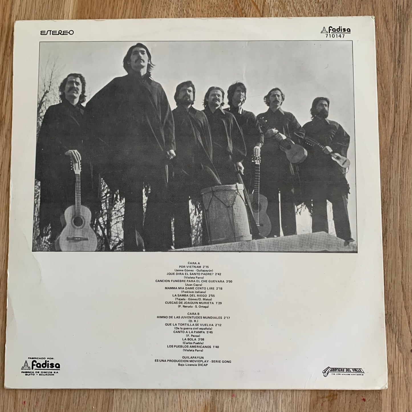 QUILAPAYÚN - CANCIONES INÉDITAS...OG ÉCU 1979...VG+/VG+