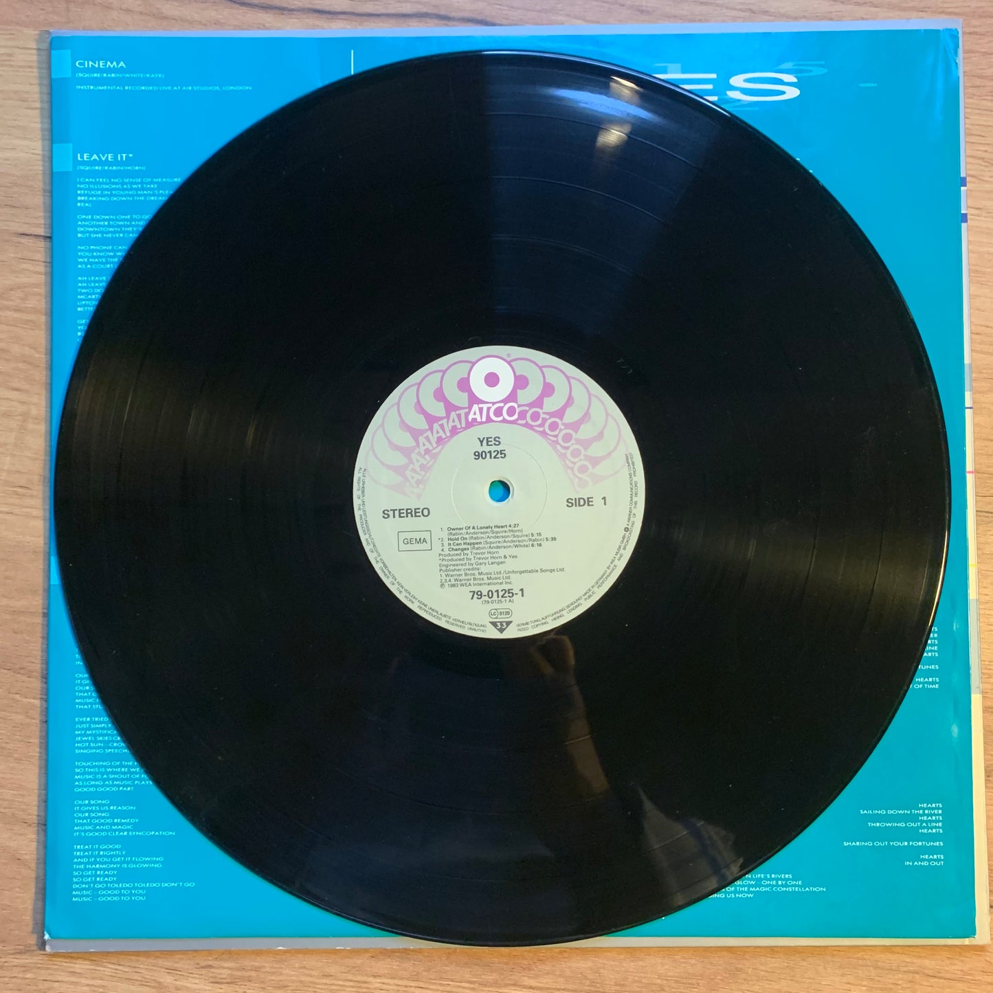YES - 90125...OG GER 1983...VG+/VG+
